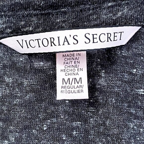 Victoria Secret | Long Sleeve Sheer Button Up Top | Color: Gray | Size: Medium - Picture 9 of 10